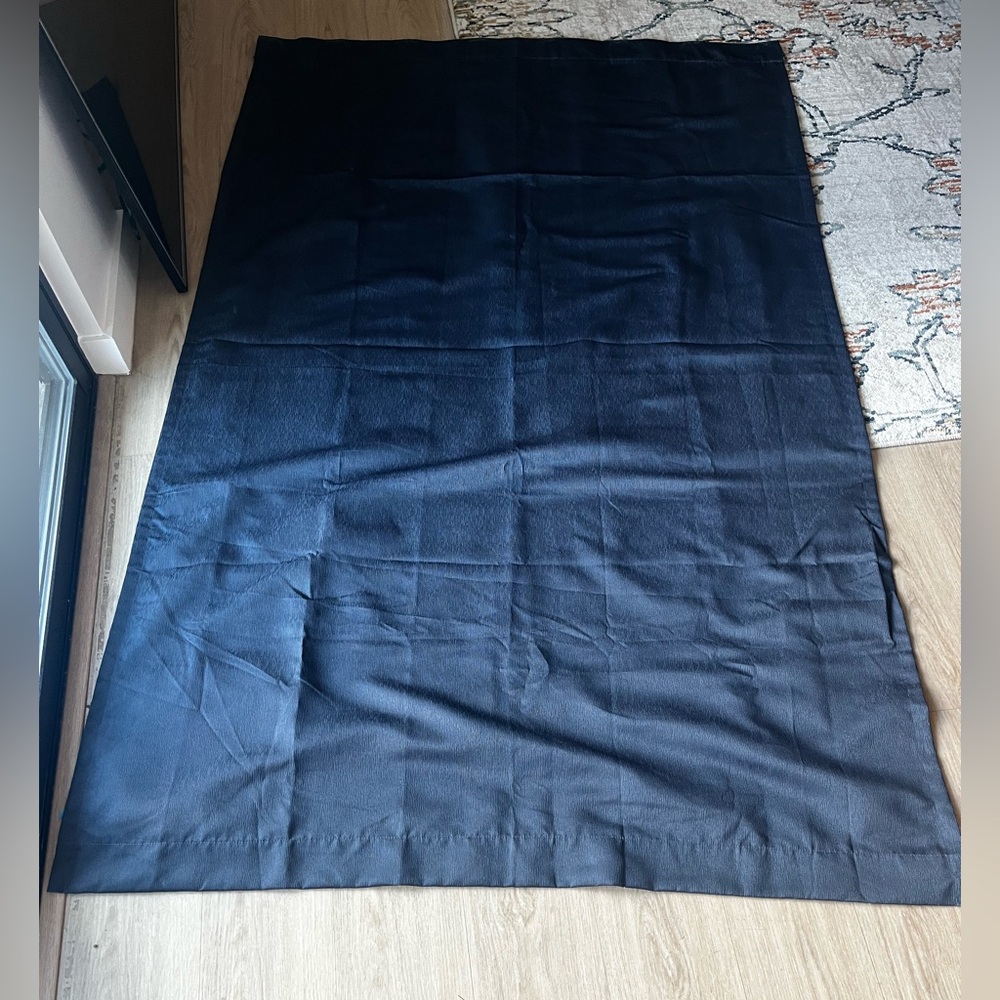 Elegant Dark Navy Fully lined curtains
